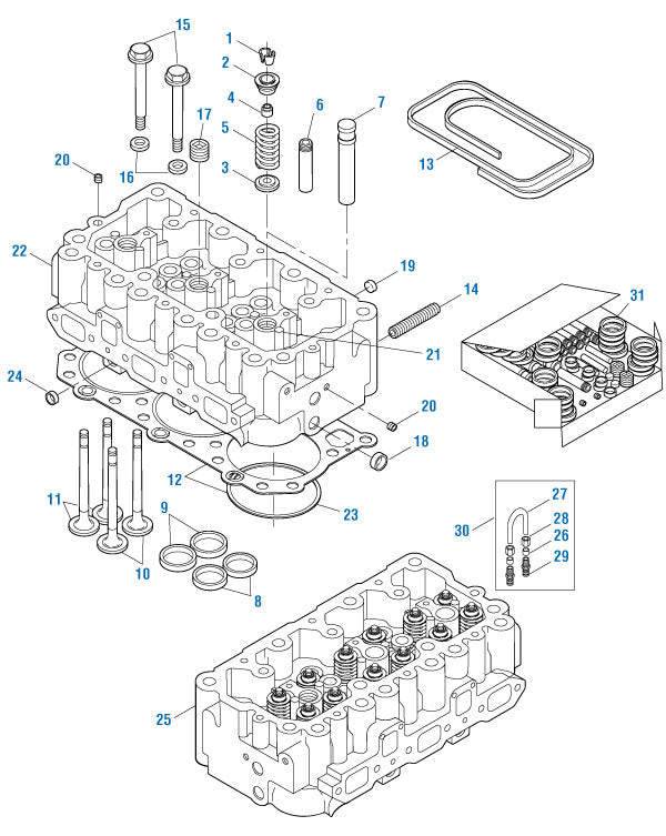 PAI Blue - Mack & Volvo Applications Four Valve Head - Engine - E6 Series | woodlineparts.com