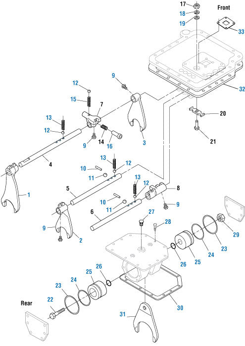 PAI Industries - Drive Train
Shifter Components - T2060 & T2070 | woodlineparts.com