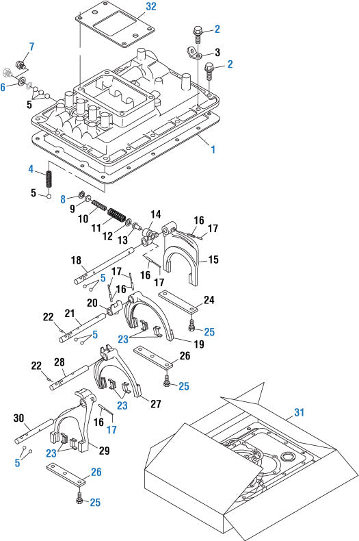ao様 PAI 931019 FULLER K-7028 SHFTER GASKET SET (FS 5406A / FS 6306A