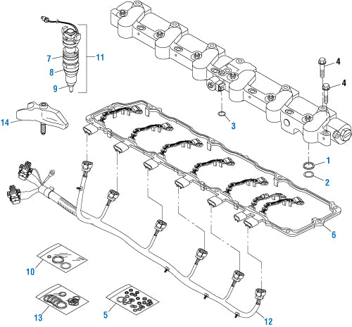 PAI 431320 NAVISTAR 1842380C95 VALVE COVER GASKET ASSY