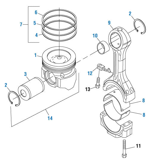 PAI Industries - Caterpillar Engine
C15 - One Piece Monotherm Piston - 3406E / C15 / C16 / C18 Series | woodlineparts.com
