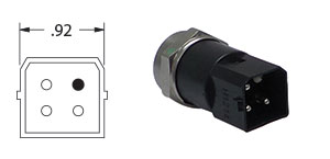 PAI 853715 MACK / VOLVO 3962893 OIL PRESSURE SENSOR (M16 X 1.5) (2.64" OAL)