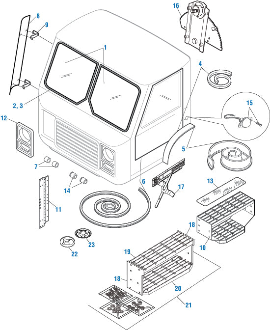 PAI Blue - Mack & Volvo Applications MC / MR Models  - Cab Exterior | woodlineparts.com