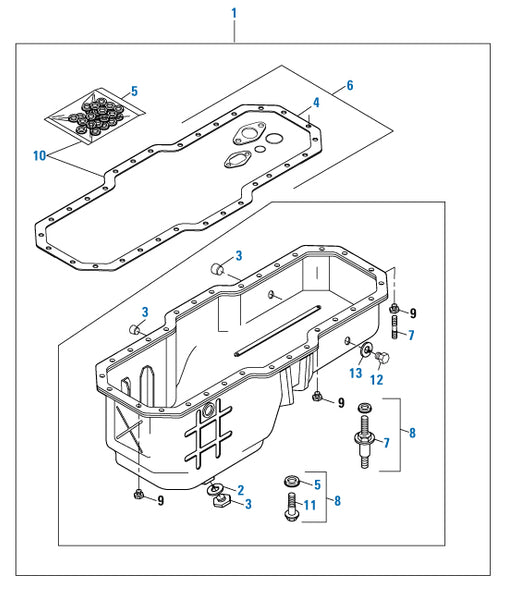PACK OF 6 PAI ESK-0295 MACK 41GC213AM OIL PAN STUD KIT (USA