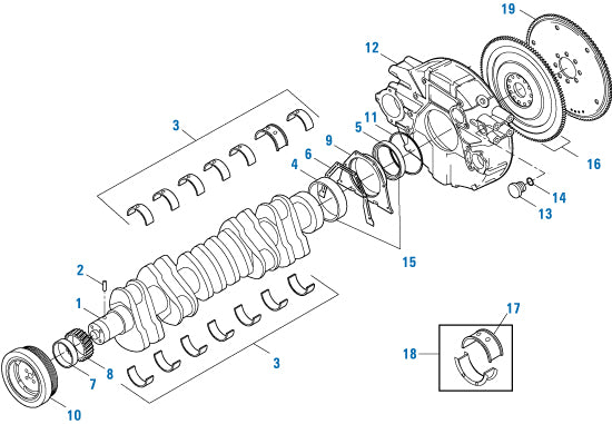 PAI Industries - Cummins Engine Crankshaft - 6B Series | woodlineparts.com