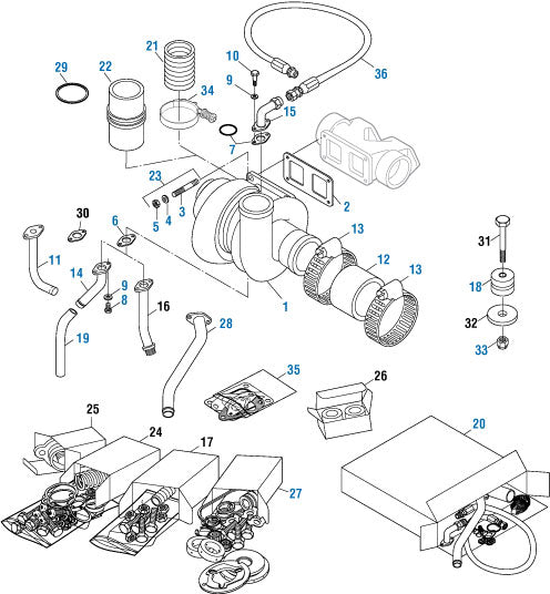 PAI Blue - Mack & Volvo Applications
Turbocharger - Engine - E6 Series | woodlineparts.com