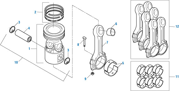 PAI Industries - Detroit Diesel Engine Closed End Rod - Articulated Piston  - Series 60 | woodlineparts.com