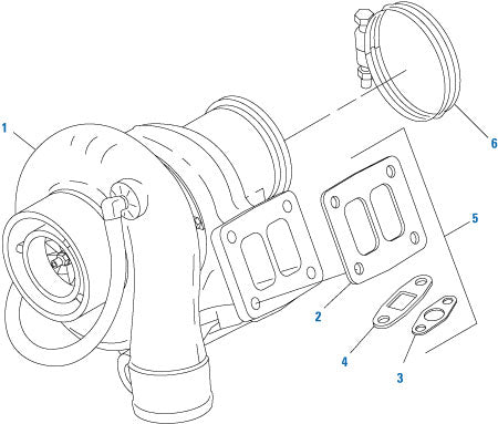 PAI 431313 TURBOCHARGER INSTALLATION KIT FOR DT530E / DT570