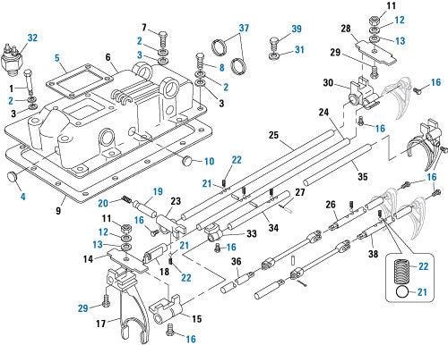 PACK OF 5 PAI GGS-3970-012 MACK 646KB11 TRANSMISSION GASKET (25624991) (USA)