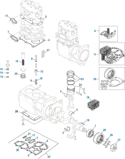 PAI Industries - Air & Electrical Tu-Flo 500/700 Compressor - Compressors | woodlineparts.com