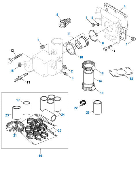 PAI 181887 CUMMINS 4336659 THERMOSTAT (180 DEGREE) (NON-VENTED