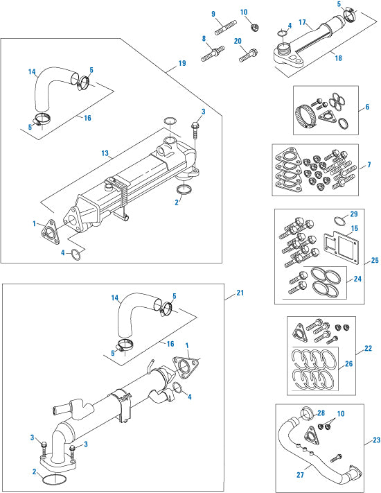 PAI 431287 NAVISTAR 1842588C93 EGR COOLER GASKET KIT (USA 