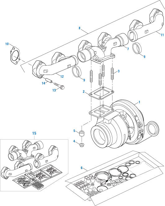 PACK OF 4 PAI 840069 MACK & VOLVO 21345127 STUD (M10 X 1.5 X 58) (OEM)