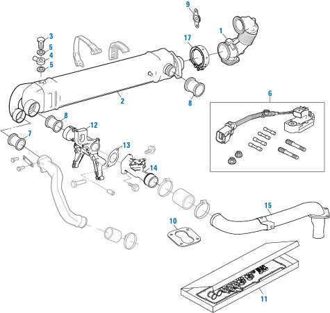 PAI Industries - Detroit Diesel Engine
EGR Cooler - DD15 | woodlineparts.com