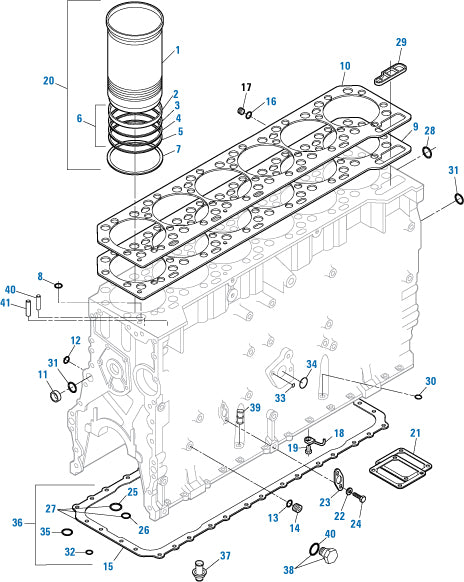 PAI 331218 CATERPILLAR 1685248 OIL PAN GASKET (C15) (USA
