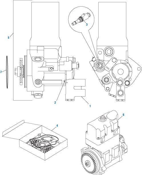 PAI 331327 CATERPILLAR 9X6548 FUEL PUMP GASKET KIT (3100 / 3116
