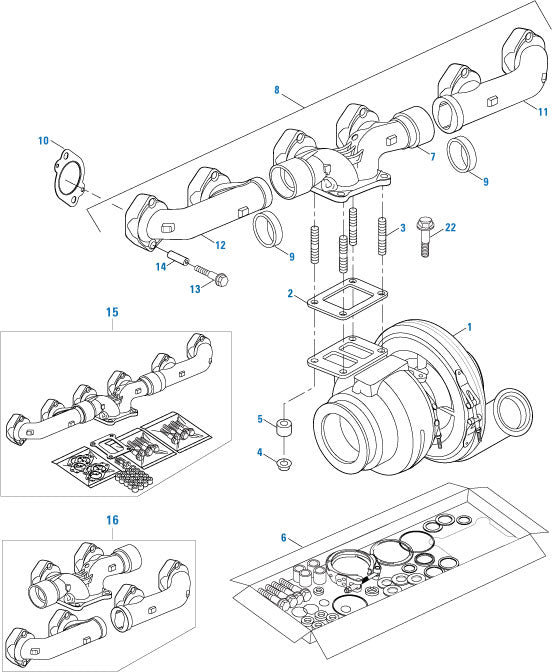 6 PACK PAI 821009 MACK / VOLVO 21096684 TURBO O-RING (MP8