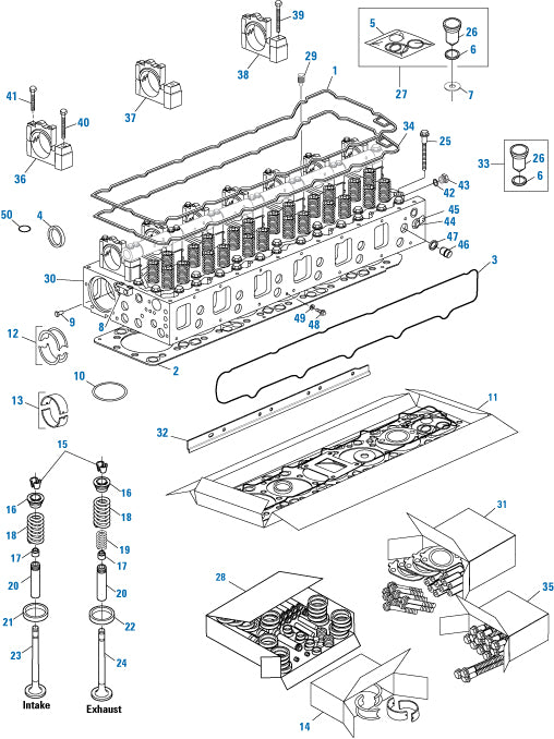 PAI Blue - Mack & Volvo Applications
Cylinder Head - MP Series | woodlineparts.com