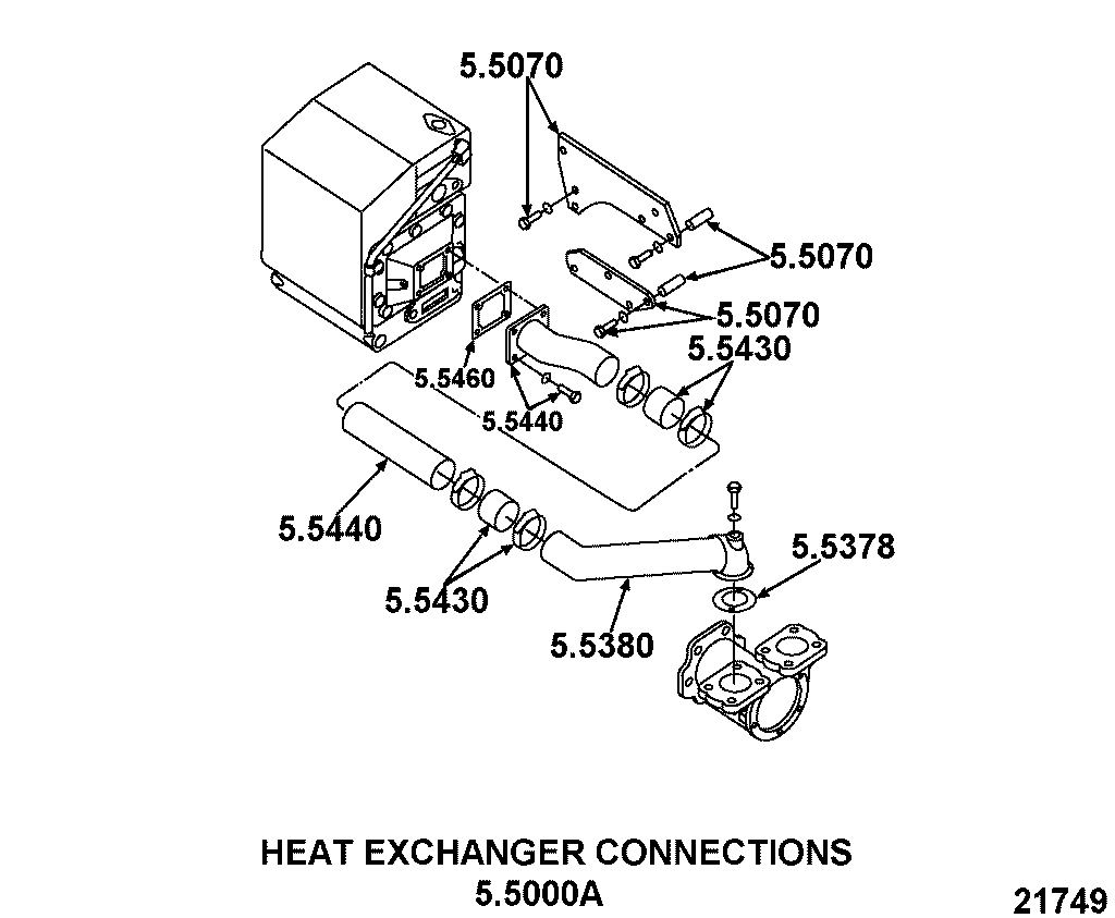 Detroit Diesel 05.5A Heat Exchanger or Keel Cooling | woodlineparts.com