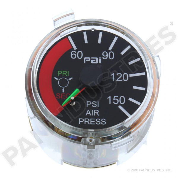 PAI 803460 MACK 7MT253M DUAL AIR PRESSURE GAUGE (CH CL CX