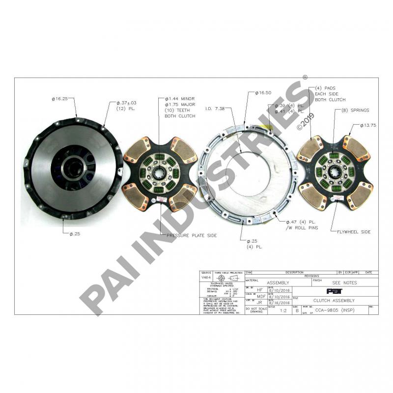 その他 Prepare the Preparation [CD] PAI CCA-9805 MACK 10723724 CLUTCH ASSY 14.00