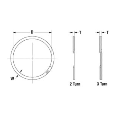 PACK OF 10 PAI ESE-8961 MACK 449GC229 RETAINING RING (MADE IN USA)