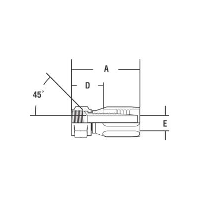 PACK OF 5 PAI MHF-5254 MACK 63AX1717R SWIVEL FITTING (USA)