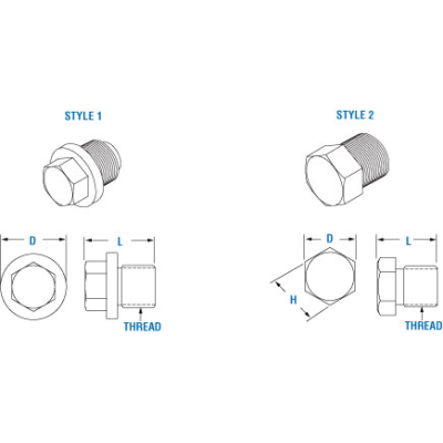 PACK OF 2 PAI EPP-3559 MACK 395AM5014 MAGNETIC DRAIN PLUG (M20 X