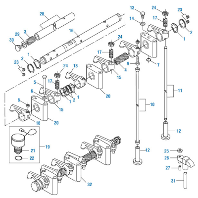 PACK OF 6 PAI ESC-8344 MACK 421GC257A YOKE ADJUSTING SCREW (USA)