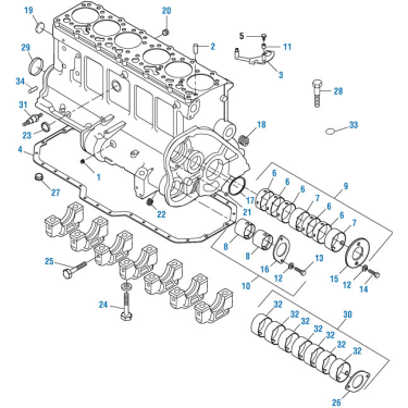PACK OF 2 PAI 845006 MACK 183GC252 EUP PUMP LOCATING PIN (E-TECH / ASET) (OEM)