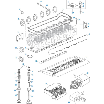 PACK OF 5 PAI 840025 MACK 1547419 CYLINDER HEAD BOLT