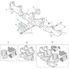 Charger l'image dans la galerie, PACK OF 6 PAI 831013 MACK 590GB48 TURBOCHARGER GASKET (EGR DOUBLE PLATE)