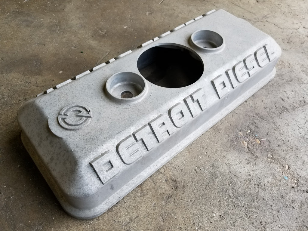 5103694 GENUINE NEW ROCKER COVER (W/BREATHER) FOR DETROIT DIESEL 6V71, 6V92, 12V92 ENGINES FROM WOODLINE PARTS