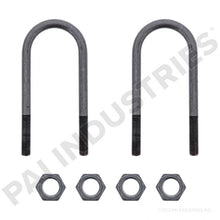Load image into Gallery viewer, PACK OF 2 PAI FUB-4961 MACK 7QK2170 ROUND U-BOLT KIT (3-1/2" ID X 9-1/2" IL)