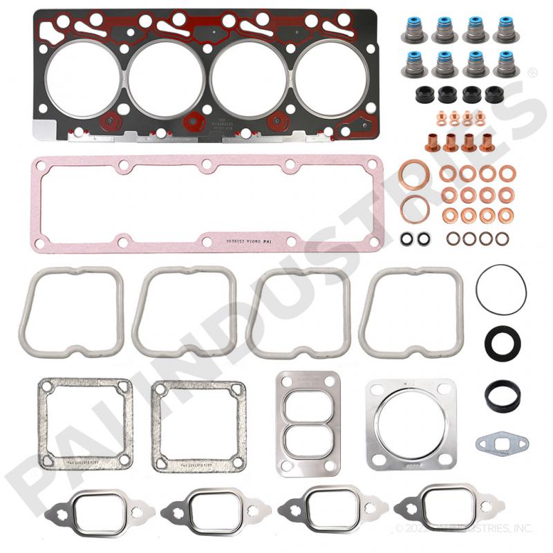 PAI 131602 CUMMINS 4089648 UPPER GASKET KIT (4B 3.9) (2VH) (TOP HAT SEALS) | woodlineparts.com
