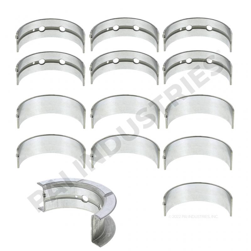 PAI 171812 CUMMINS 3802071 MAIN BEARING SET (.25MM) (6B / ISB / QSB) | woodlineparts.com