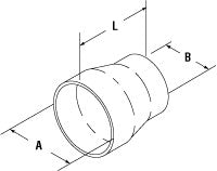 Charger l&#39;image dans la galerie, PAI 421050 NAVISTAR 2024703C2 INTAKE HOSE (3.50&quot; ID X 2.40&quot; ID X 5.38&quot; L)