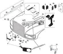 Load image into Gallery viewer, PAI Blue - Mack &amp; Volvo Applications
CH / CL / CX / CV Model Hardware - Hood Components | woodlineparts.com