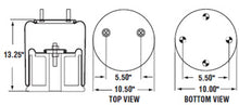 Load image into Gallery viewer, PAI 755144 OEM HENDRICKSON S-25872 AIR SPRING (ROLLING LOBE) (1R13-172) | woodlineparts.com