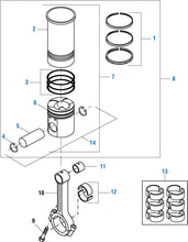 Load image into Gallery viewer, PAI - International Engine Pistons, Cylinder Kits, Rod Bearings and Ring Sets  - DT-466 (Early to 1993) | woodlineparts.com
