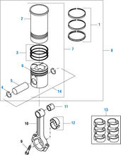 Charger l&#39;image dans la galerie, PAI Industries - International Engine Pistons, Cylinder Kits, Rod Bearings and Ring Sets - DT-466 (Early to 1993) | woodlineparts.com