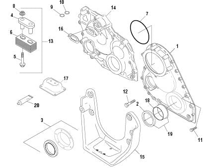 PAI Industries - Volvo / Renault Engine Components
Timing Gear Cover - Renault / E-Tech | woodlineparts.com