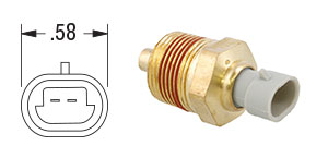 PAI 650654 DETROIT DIESEL 23515251 TEMPERATURE SENSOR (1.00"-14) (SERIES 60) | woodlineparts.com