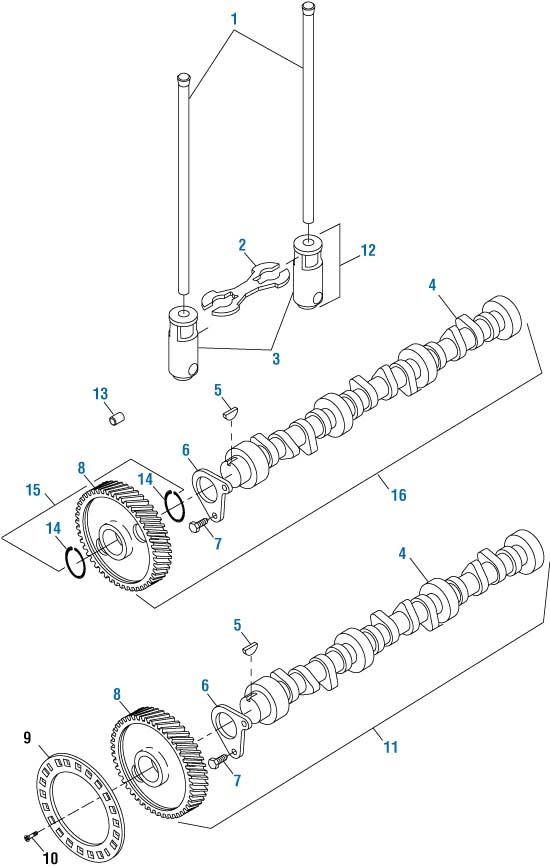 PAI Industries - International Engine
Camshaft - DT-466E / DT-530E (1993-1999 HEUI) | woodlineparts.com