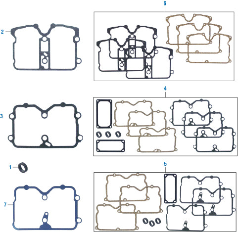 PAI 131416 CUMMINS 3801640 GASKET KIT (JAKE BRAKE) (855) (SC / BC) (5 BOLT) | woodlineparts.com