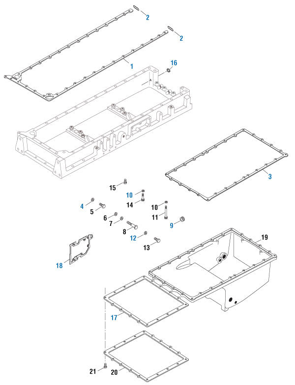 PACK OF 4 PAI 121396 CUMMINS 153518 / DETROIT DIESEL 23527392 SEAL RING (USA)