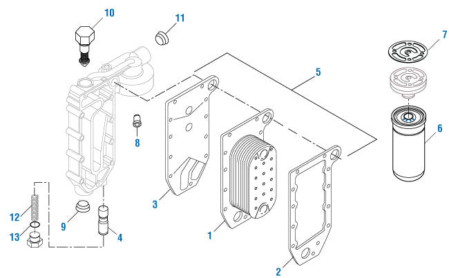 PAI Industries - Cummins Engine
Oil Cooler - 8.3 liter - 6C/ 8.3/ISC / ISL / ISL9 Series | woodlineparts.com
