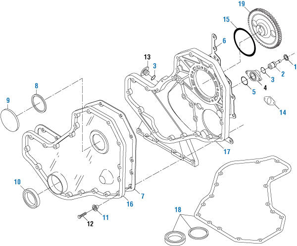 PAI Industries - Cummins Engine
Gear Housing and Gear Covers - 6B Series | woodlineparts.com