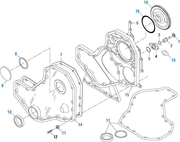 PAI Industries - Cummins Engine
Gear Housing and Gear Covers - 4B Series | woodlineparts.com