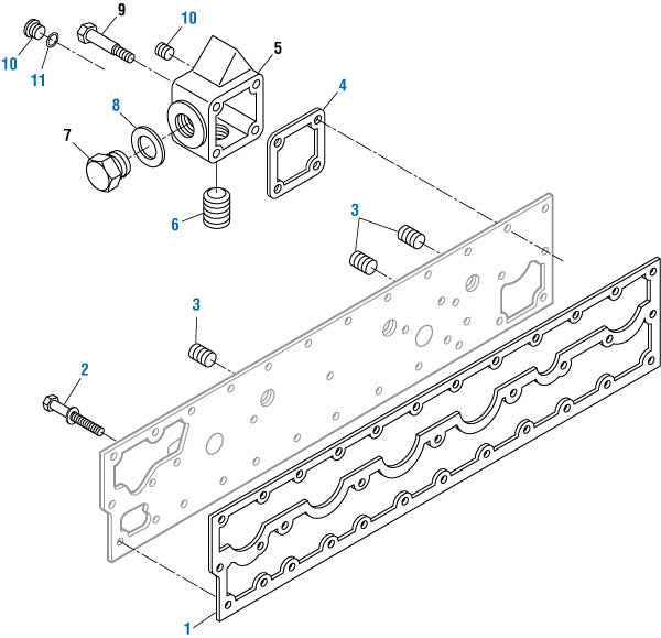 PAI - Cummins Engine Oil Cooler Components - L10 / M11 / ISM / QSM Series | woodlineparts.com